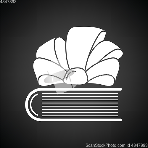 Image of Book with ribbon bow icon