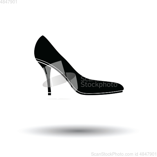 Image of Middle heel shoe icon