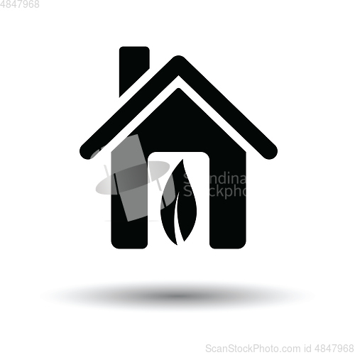 Image of Ecological home leaf icon