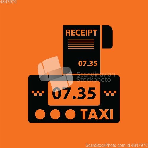 Image of Taxi meter with receipt icon