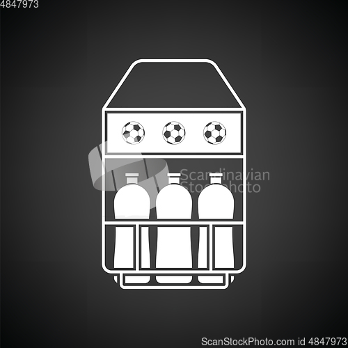 Image of Soccer field bottle container  icon