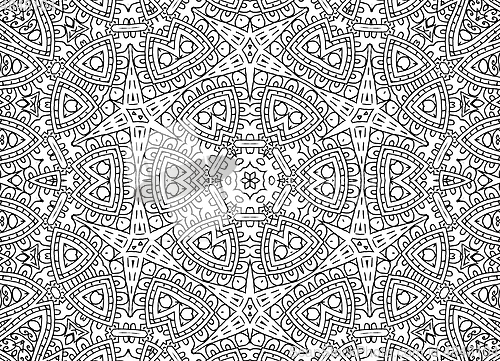 Image of Black and white abstract outline pattern