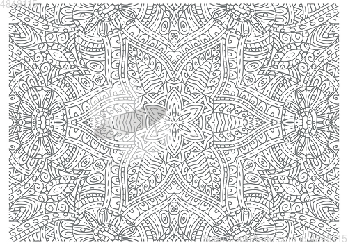 Image of Abstract outline vector pattern