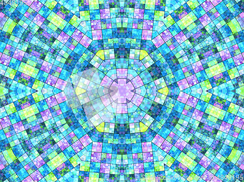 Image of Bright background with mosaic pattern