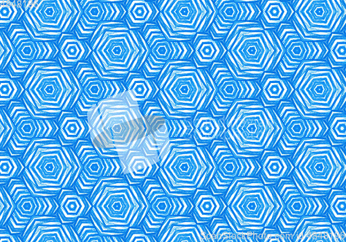 Image of Abstract bright blue repeating pattern