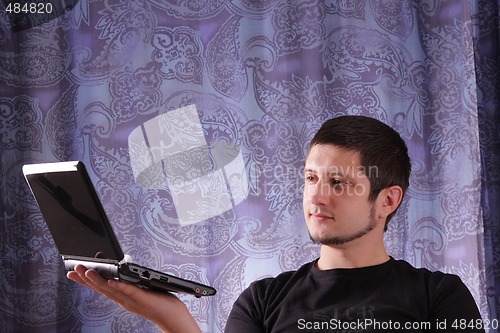 Image of Man and laptop