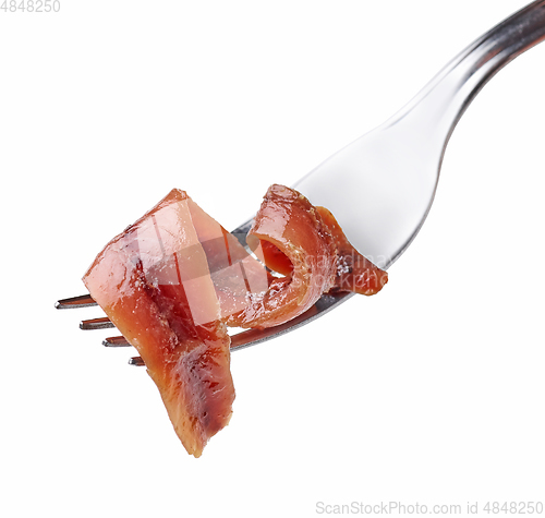 Image of canned anchovy fillet