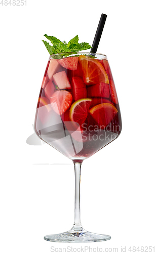 Image of glass of red sangria