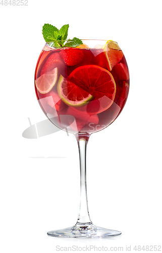 Image of glass of red sangria