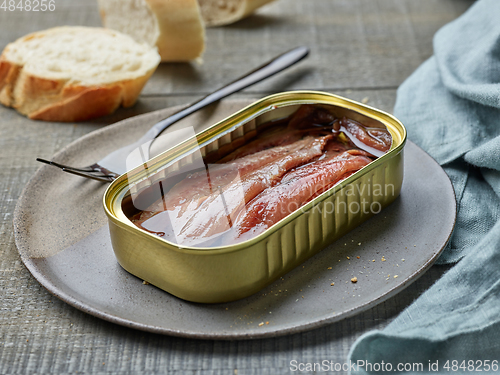 Image of canned anchovy fillets