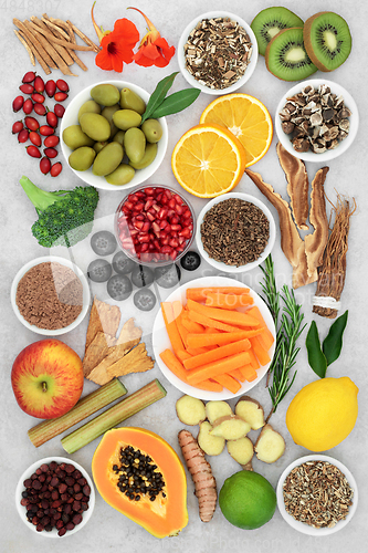 Image of Vegan Health Food for Immune System Defense  