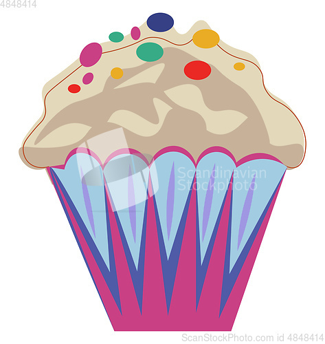 Image of Muffin illustration vector on white background 