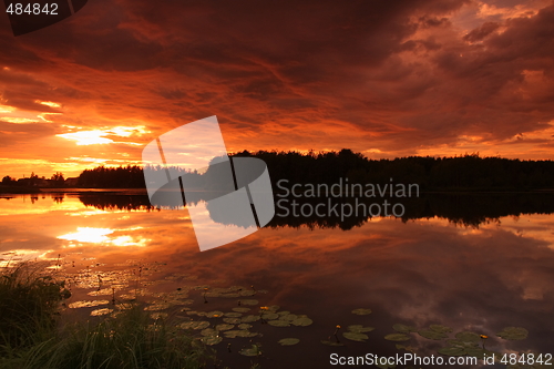 Image of Lake at sunset