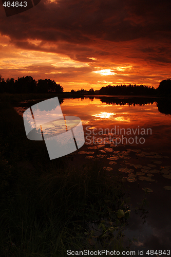 Image of Lake at sunset