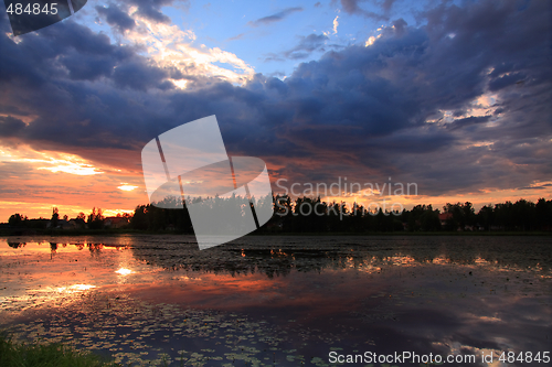 Image of Lake at sunset