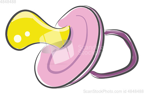 Image of Nipple for baby girls vector or color illustration
