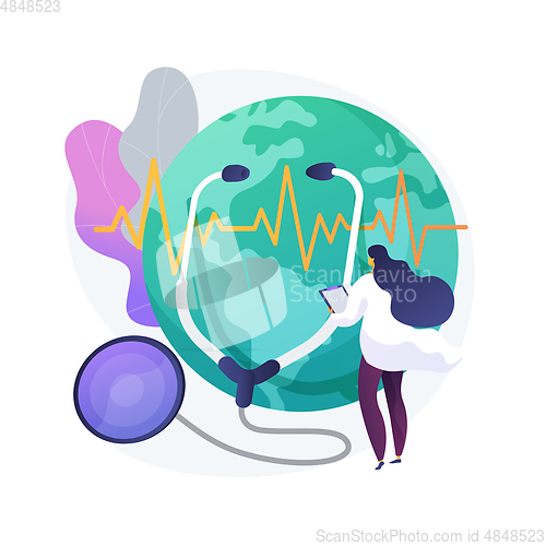 Image of Planet care vector concept metaphor