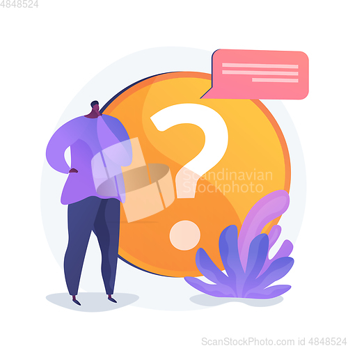 Image of Website FAQ section vector concept metaphor