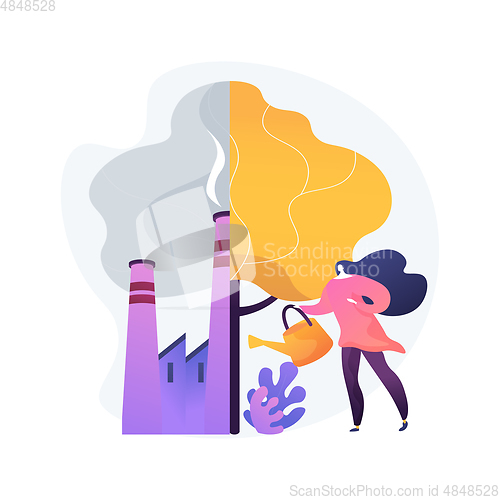 Image of Environmental protection vector concept metaphor