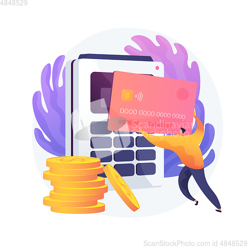 Image of Financial transactions vector concept metaphor