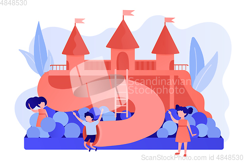 Image of Kids playground concept vector illustration.
