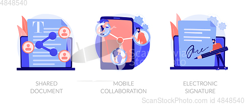 Image of Innovative networking vector concept metaphors.