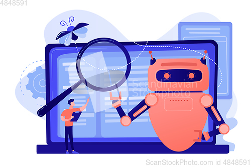 Image of Artificial intelligence regulations concept vector illustration.