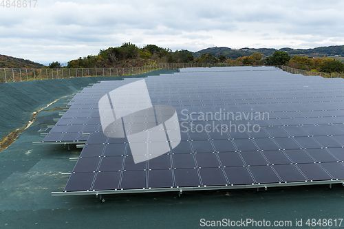 Image of Solar power panel plant