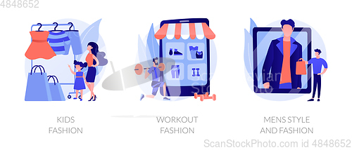 Image of Fashion types vector concept metaphors.