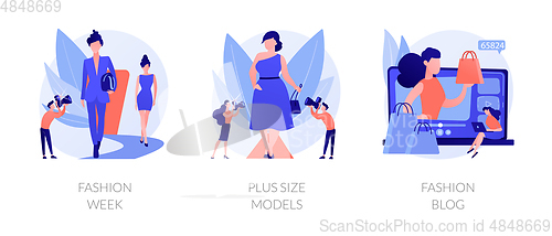 Image of Fashion event vector concept metaphors.