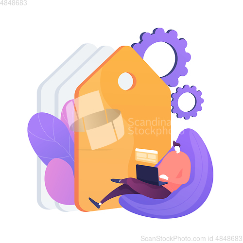 Image of Freelance programming vector concept metaphor