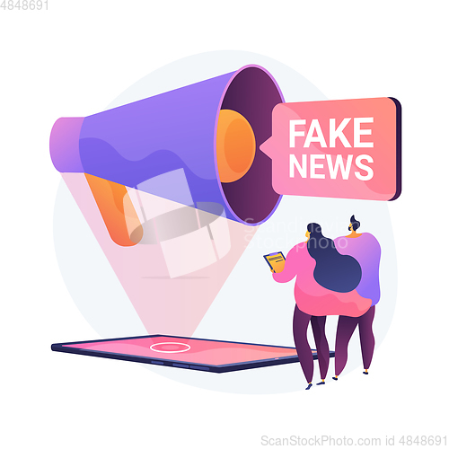 Image of Fake news vector concept metaphor
