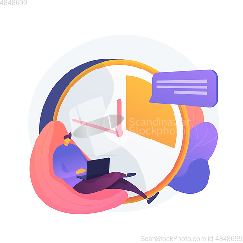 Image of Deadline vector concept metaphor