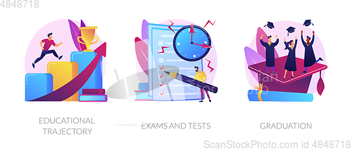 Image of Getting an academic degree vector concept metaphors.