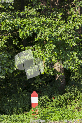 Image of column near forest