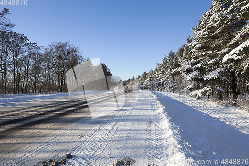 Image of Cars ridden snow a