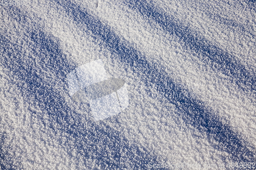 Image of shadow from snow