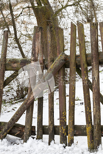 Image of Old wooden fence