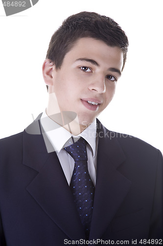 Image of Young Man Wearing a Suit