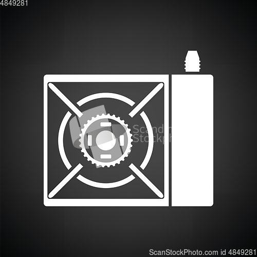 Image of Camping gas burner stove icon