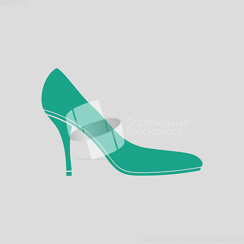 Image of Middle heel shoe icon