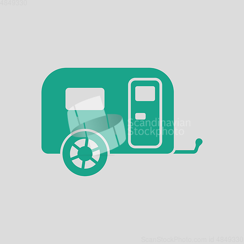 Image of Camping family caravan car  icon