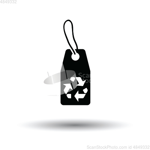 Image of Tag and recycle sign icon