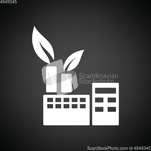 Image of Ecological industrial plant icon