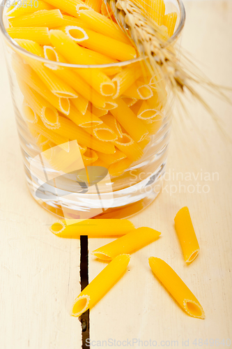 Image of Italian pasta penne with wheat