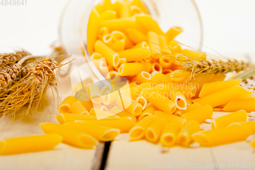 Image of Italian pasta penne with wheat