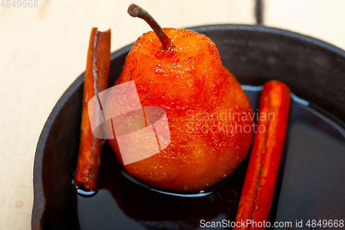 Image of poached pears delicious home made recipe