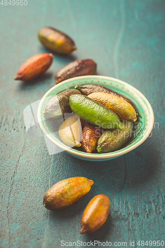 Image of Australian finger lime or caviar lime, edible fruits used in gou