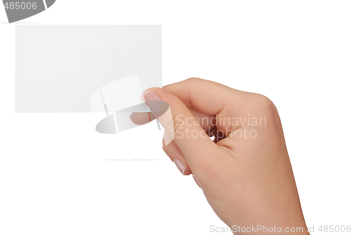 Image of Blank Business Card