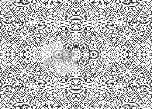 Image of Black and white abstract outline pattern